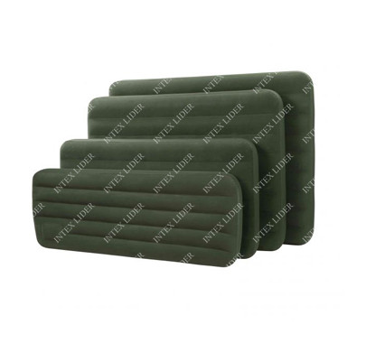 66950 Надувной матрас флокированный Intex Downy (191x76х22)