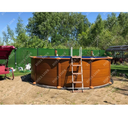 GRE358-1 Морозоустойчивый бассейн GRE 350х132 см (полная комплектация)